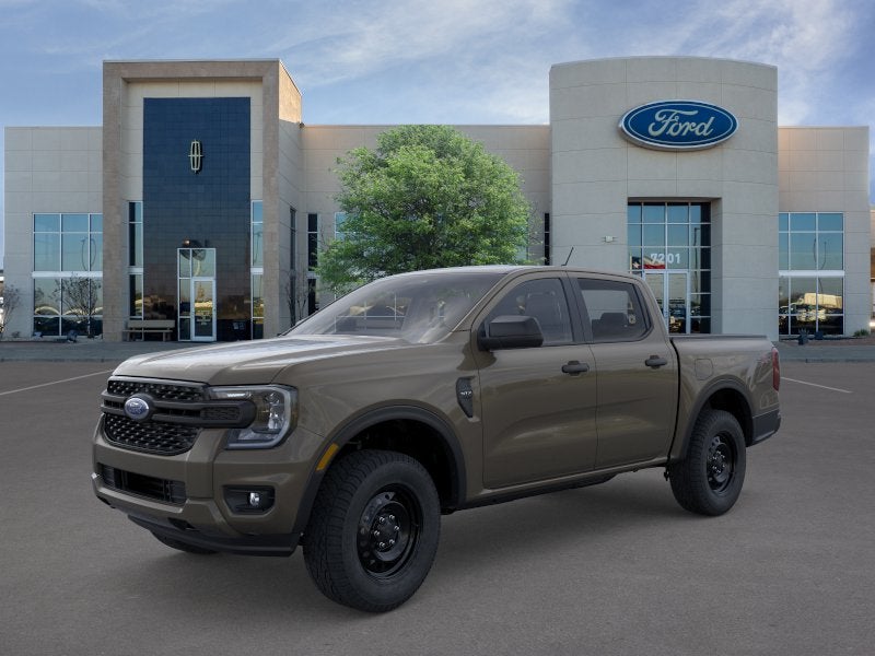 2026 Ford Ranger XL in Marsh Gray — front three-quarter view