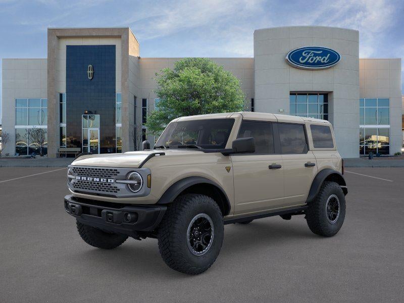 2026 Ford Bronco Badlands in Tan — front three-quarter view