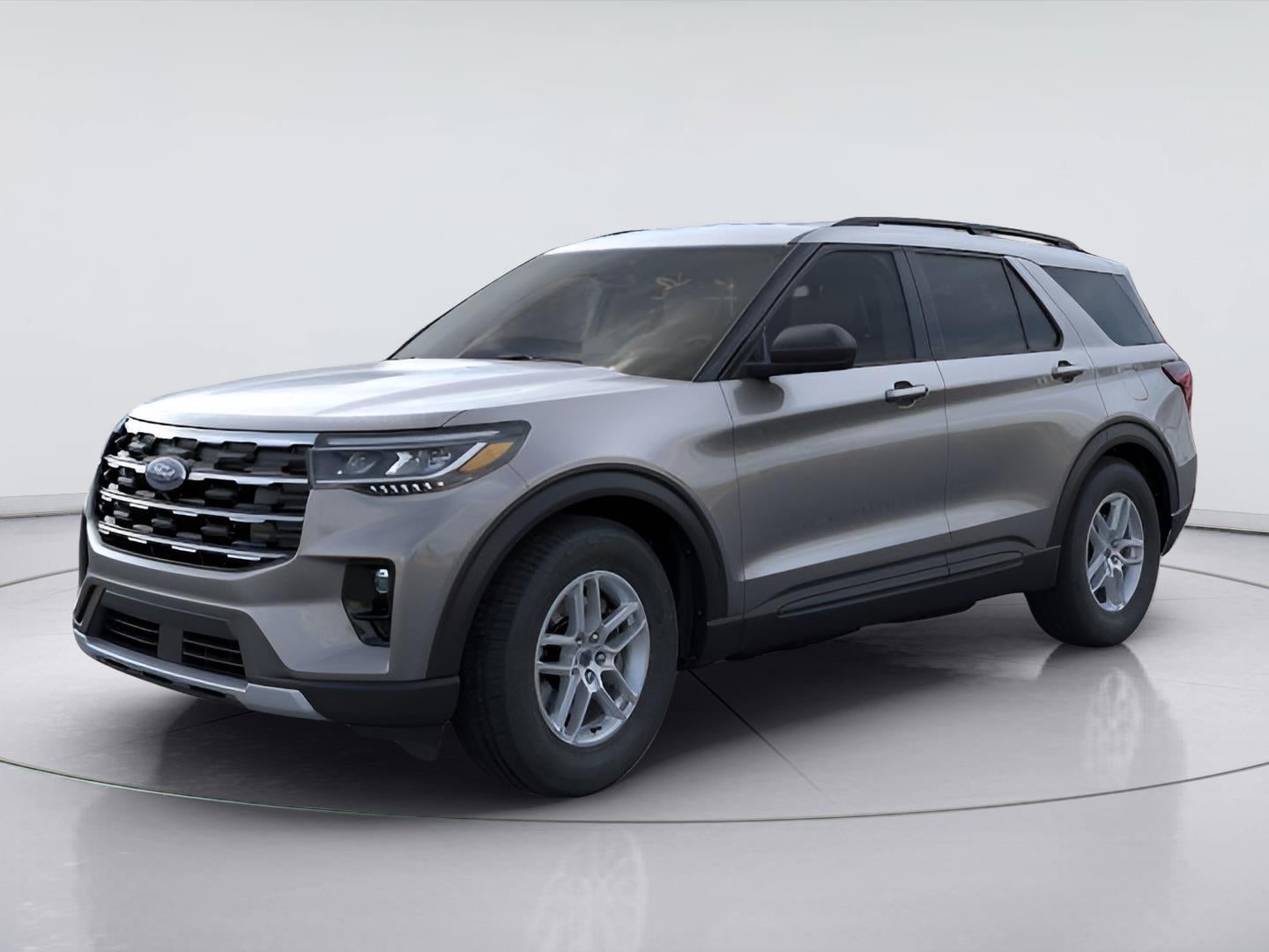 2026 Ford Explorer Active in Carbonized Gray Metallic — front three-quarter view